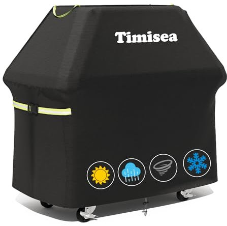 Grill Abdeckhaube, Grillabdeckung Wetterfest, 600D-Oxford-Gewebe, Wasserdicht, Staubdicht Und Winddicht Grill Hülle Für Den Außenbereich, Für Weber, Char Broil, Nexgrill-140 * 65 * 120cm