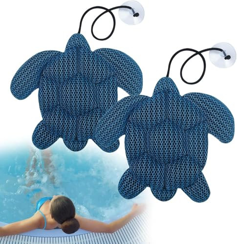 Hot Tub Accessories, 2 Pack Reusable Cute Turtle Hot Tub Cleaner for Hot Tub Spa, Hot Tub Scum Absorber Sponges Scum for Oil Absorbing Collector Water Clear