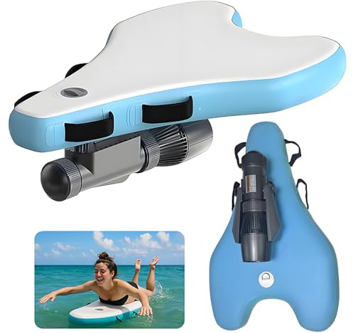 CHHMAELOVE Bodyboard Gonflable + hélice sous-Marine 500 W 10 000 mAh 24 V, Planche de Surf électrique pour Adulte, utilisable de 40 à 130 Minutes, avec Sac de Rangement pour propulseur 500W10A