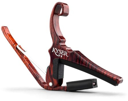 Kyser Quick-Change Guitar Capo for 6-string acoustic guitars, Rosewood, KG6RW