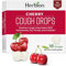 Herbion Naturals Hustenbonbons mit natürlichem Kirschgeschmack, Nahrungsergänzungsmittel, lindert Husten, für Erwachsene und Kinder ab 6 Jahren, 18 Tropfen, ohne künstlichen Geschmack Lutschtabletten