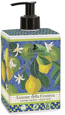 Florinda Mosaik Limone della Costiera Flüssigseife im Pumpspender 500 ml