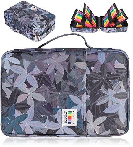 AYVANBER Estuche Grande de 304 Ranuras para Lápices de Colores y Bolígrafos de Gel, Capacidad para 300 Lápices, Bolsa de Almacenamiento, Hojas, Maletín