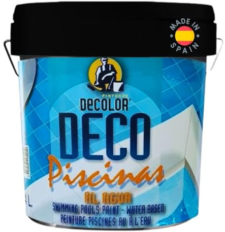 PINTURAS DECOLOR - Pintura Piscinas Al Agua BEIGE. 4 Litros