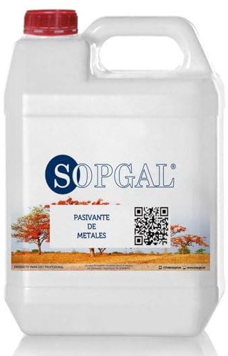 Sopgal Passivant et réparateur de métaux (1l) - Désoxydant qui protège et prévient l'apparition de rouille sur les surfaces métalliques et la tôle
