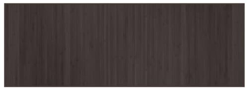 vidaXL Teppich, Bambusteppich Rechteckig, Bambusmatte rutschfest für Wohnzimmer, Läufer Küchenteppich Flurteppich, Modern, Dunkelbraun 70x200cm Bambus