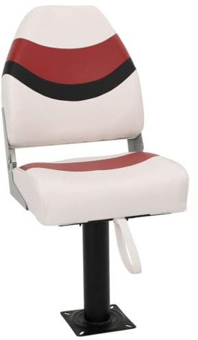 vidaXL Set de asientos plegables para barco 2 uds con respaldo alto, silla de barco, asiento de barco de capitán, silla de barco plegable