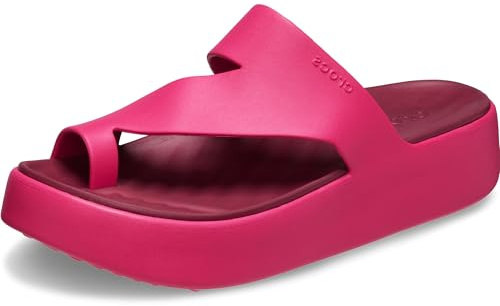 Crocs Women Sandal,Getaway Platform Toe Loop,Dragon Fruit,4 UK Women