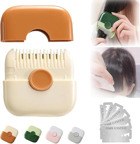 Tondeuse Coupe Fourche, Ciseaux Coiffure Pour Pointes Fourchues, Peigne De Coupe Cheveux, Tondeuse Frange, Accessoires Coiffure Femme (Orange)