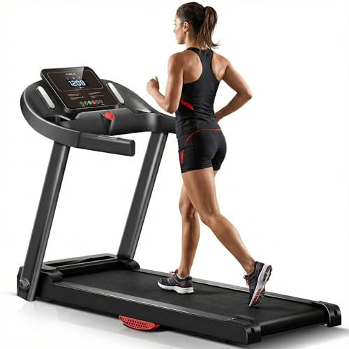 Kdtoll Tapis Roulant Salvaspazio 14km/h, Tapis Roulant Elettrico con Inclinazione 15%, Walking Pad Pieghevole da Casa, Motore Silenzioso 3.0HP, Display LED, Capacità di Carico 136kg