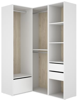 DEKIT Grupo RIMOBEL-Conjunto Armario-VESTIDOR Rincon con Trasera Reversible