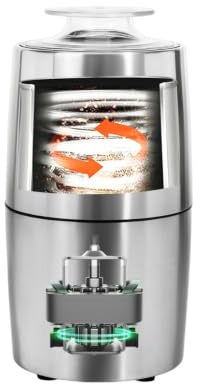 Electric Coffee Grinder - Stainless Steel Coffee Bean and Spice Grinder for Espresso, Latte, Herbs, Grains - One-Touch Operation, 200W Motor