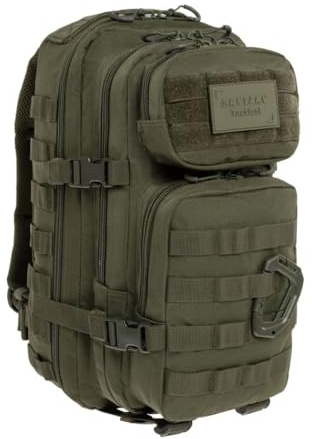 Brytzky Tactical Polygon 20L Taktisk Ryggsäck MOLLE Oliv | Oxford 600D, med 2 fack, vätskeficka och midjebälte, perfekt för vandring