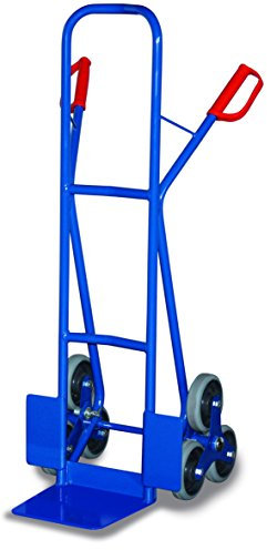 Treppenkarre mit 2 dreiarmigen Radsternen, Vollgummibereifung, Traglast 200kg,