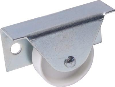 City Deco Centre Fixed Castor for Underbed Boxes Ø 35mm Wheel Side Plate Fixing