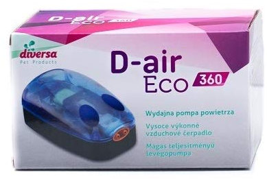 Diversa Luftpumpe D-air Eco/Plus Belüfter Aquarium (D-air Eco 360)