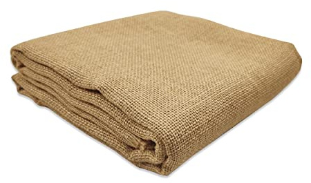 Panini Tessuti – Ritaglio Juta Grezza Naturale 2 x 1,4 m – Tessuto in Fibra Naturale per Eventi, Bomboniere, Decorazioni, Fai da Te e Arredo Rustico