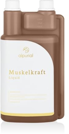 Alpurial Muskelkraft – Ergänzungsfuttermittel für Pferde zur ergänzenden Fütterung im Muskelaufbau – mit Aminosäuren, Vitamin E & Reiskeimöl – vom Tierarzt entwickelt
