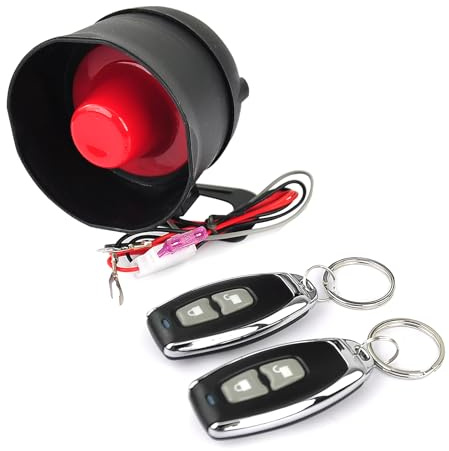 MACHSWON Universal Car Alarm Siren with Remote Control,Compatible with Vehicles 12V DC Alarm Security Ion System