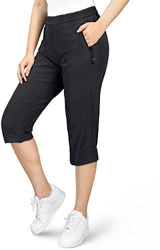 33 000 fot dam 3/4 byxor capri-vandringsbyxor stretch lätta cykelbyxor fickor sommar utomhus golfbyxor