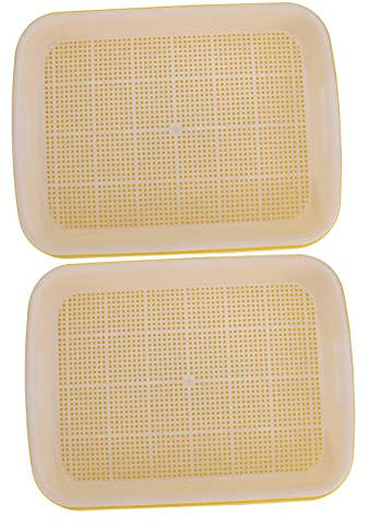 Cabilock 2 Uds Bandeja De Plántulas Bandeja De Plantas Bandejas De Plástico para Plantas Bandeja De Germinación De De Trigo Bandejas De Vivero para Plantas Cultivador De De