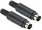 PATIKIL S-Video DIN Mini Maschio Presa 3 Pin Segnale Trasmissione per TV, DVD Giocatore 2pz