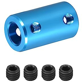 DMiotech 8-8mm Alesaggio L25XD14 Rigido Giunto Albero Giunto Giunto Connettore con Viti Alluminio Lega Motore Albero Connettore per Stampante 3D Blu