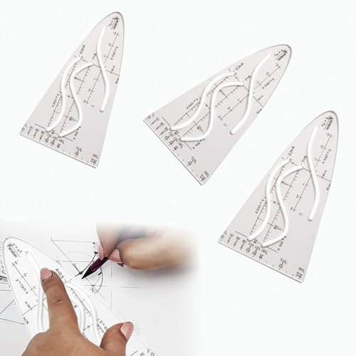 3 Stück Parabelschablone Mathe,Parabelschablone,Schablone Einheitsparabel,Schule Zeichnen Parabel Lineal,Normalparabel Schablone,Für Ein Wichtiges Hilfsmittel Zum Erlernen Und Arbeiten Mit Sinus