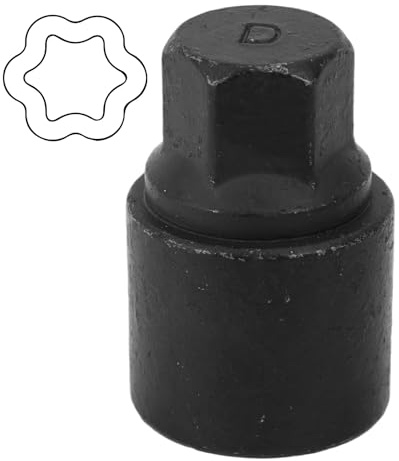 Herramienta para Extraer Tuercas de Seguridad de Rueda D, Adaptador Dado Acero Especial Bloqueo Ruedas Llave Antirrobo Tuercas Seguridad para Toyota