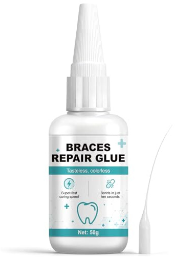 Cemento Dentale Definitivo, Colla per Denti, Cemento per Denti, Resistente al Calore e Impermeabile, Durevole e Stabile, Adatto per L'incollaggio e il Riempimento di Vari Materiali Dentali, 50g