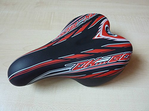 Sella – Ok Go bambini ragazzi ragazze sellino per bicicletta bambini sella, 4 colori., nero/rosso