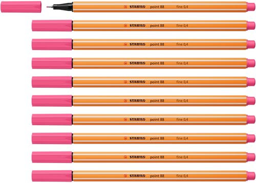 STABILO - Fineliner - point 88-10er Pack - hellrosa
