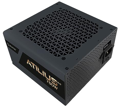 UNYKAch Fuente de Alimentación ATX ATILIUS 2.0 750W Black 80 Plus Bronze y Ventilador de 120 mm Silencioso