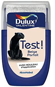 Dulux Valentine Peinture Testeur Crème de Couleur - Murs et Boiseries - Mat - Couleur Beige Parfait 30 ml