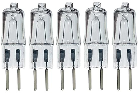 LEDLOCLB G5.3 Halogen Bulb,12V 24V 36V 110V 220V,35W 50W Warm White 2700K Lamp Accessories,110V -50W,5PCS