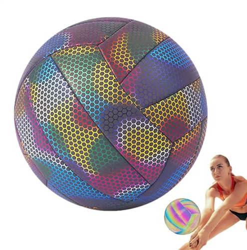 Voleibol luminoso - Voleibol de playa, voleibol al aire libre para jóvenes | Bola suave brillante, voleibol competitivo, juego de entrenamiento deportivo, pelota de juego para adultos, hombres
