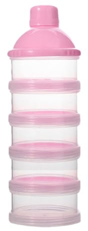 Contenitore formula per bambini-distributore di polvere impilabile a 5 strati portatili | Compartimenti rimovibili per una facile pulizia, organizzare formula, cereali di riso e snack, deposito per al