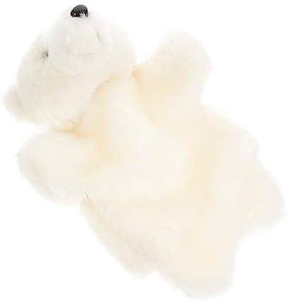 BESPORTBLE Marionetta Orso Polare in Morbido Peluche Bianco Giocattolo Interattivo Educativo Per Ragazzo Ragazza Ragazza Burattino Da Mano Per Attività Di Immaginazione e Sviluppo Abilità Mot
