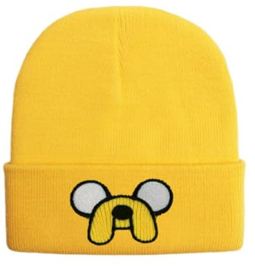 UBBY Adventure Time Beanies Hat Simplicidad Gorro de Punto para Unisex Invierno Diario Gorro de Punto Regalos para Niños Niños Niñas, amarillo, M