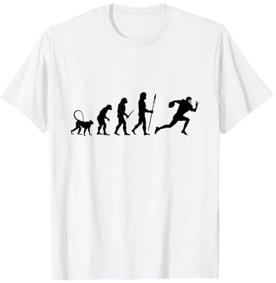 Evolución del Jugador de fútbol Americano para niños Camiseta