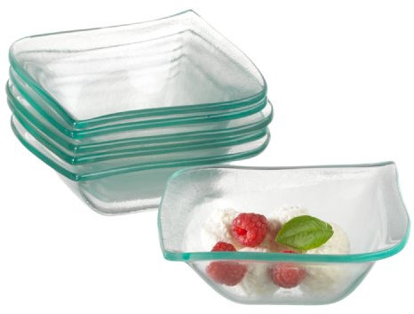 Mäser, Serie La Musica, Schüssel aus Glas, 13 cm, Dessertschalen im 6er-Set