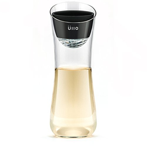 üllo Caraffa + depuratore di vino, con base da esposizione, borsa da viaggio, 6 filtri che catturano solfiti