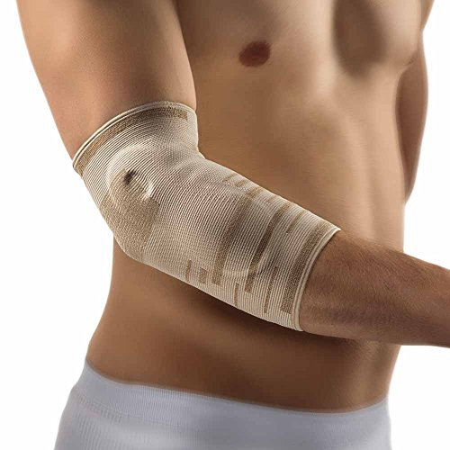 Bort activemed Ellenbogenbandage Ellenbogen Bandage Stütze Silikonpelotten, hautfarben, XS