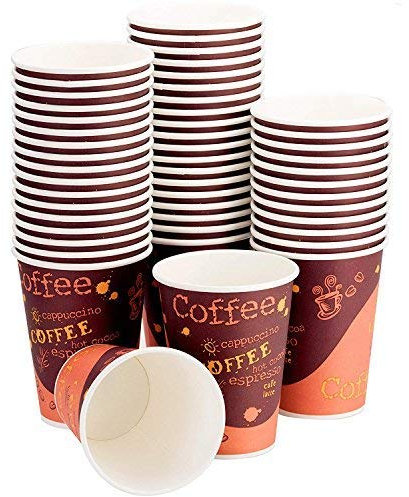 Avant Grub - Vasos de café de papel de grado de restaurante de 12 onzas. Paquete de 200 tazas desechables sin BPA para bebidas frías y calientes. Sirve tés, refrescos, sidras y más en quioscos,