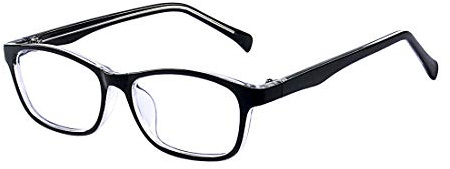 Outray Kids Classic Rectangle Screen Protection Glasses for Boys and Girls (2186c5,Black, 47)