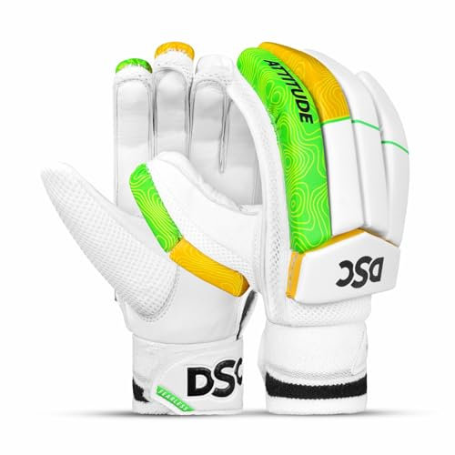 DSC Intense Attitude Cricket Batting Gloves | Multicolor | Size: Mens | for Right-Hand Batsman
