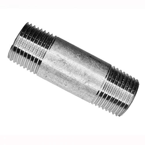 Rohrdoppelnippel 1 1/4 x 100 mm verzinkt - Fitting aus Stahlrohr verzinkt mit zwei Außengewinden zum schnellen Verbinden von Fittings und Armaturen ohne Gewindeschneiden