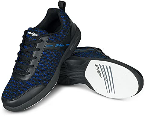 KR Strikeforce Herren Bowling Shoes Bowlingschuhe, Schwarz/Königs