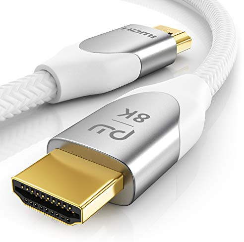3m 8K HDMI Cable 2.1 - 8K @ 60Hz 4K @ 120Hz DSC - HDTV 7680 x 4320 - UHD II - HDMI 2.1 2.0a 2.0b - 3D - High Speed HDMI Cable - HDR - ARC - Precision Plug - Compatible with Blu Ray PS5 Xbox