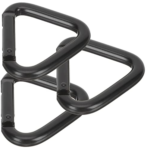 3 moschettoni triangolari, grandi portachiavi, mini portachiavi, moschettone da arrampicata, fibbia triangolare, portachiavi con fibbia per arrampicata